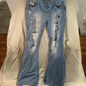 Size 13 Amethyst ripped jeans.